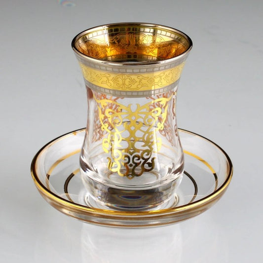 Turkish Tea Set 6 Person w/o Handle