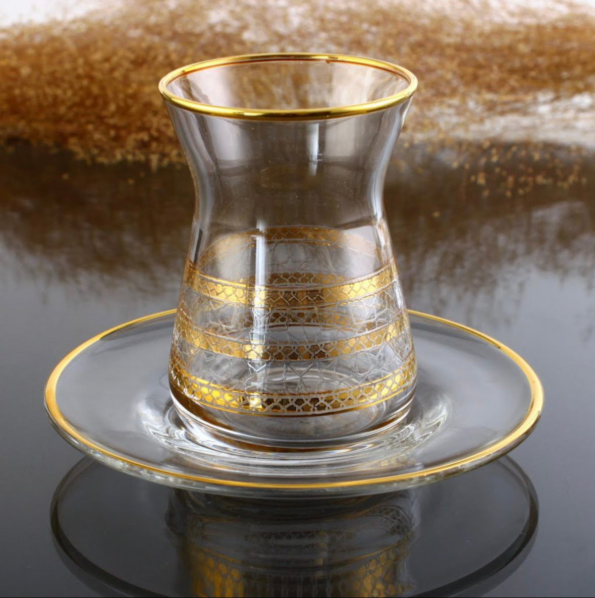 Turkish Tea Set 6 Person w/o Handle