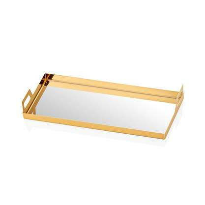 Tray Gold 14.5 x 28.5 cm