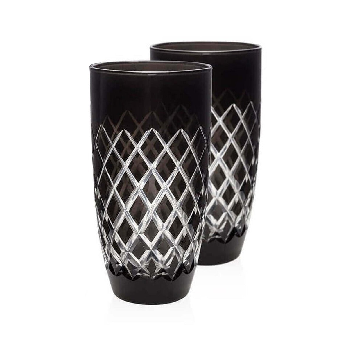 Nila Black Glass Set - Large