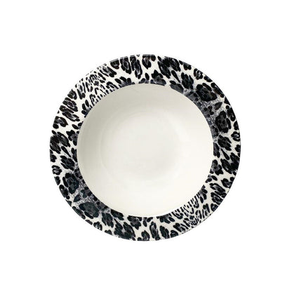 Leopard Black Dinner Set 24 pcs